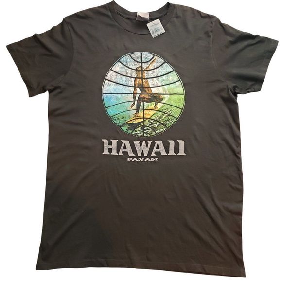 Palmer Other - Pan Am Palmer Cash Hawaii T Shirt Size XXL Short Sleeve Brown Cotton Graphic NWT